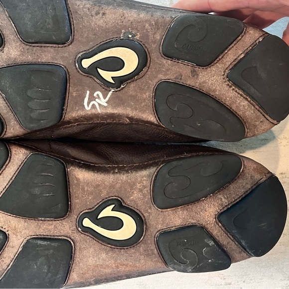 Olukai Mens Moloa Nubuck Leather Slip On Gel Insert Rubber Soles Shoes Size 13 - Picture 14 of 16